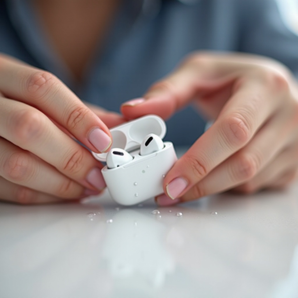 how to remove water from airpods