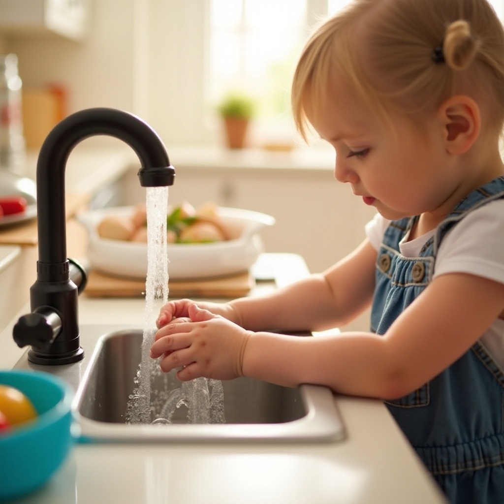 kitchen sink toy with running water